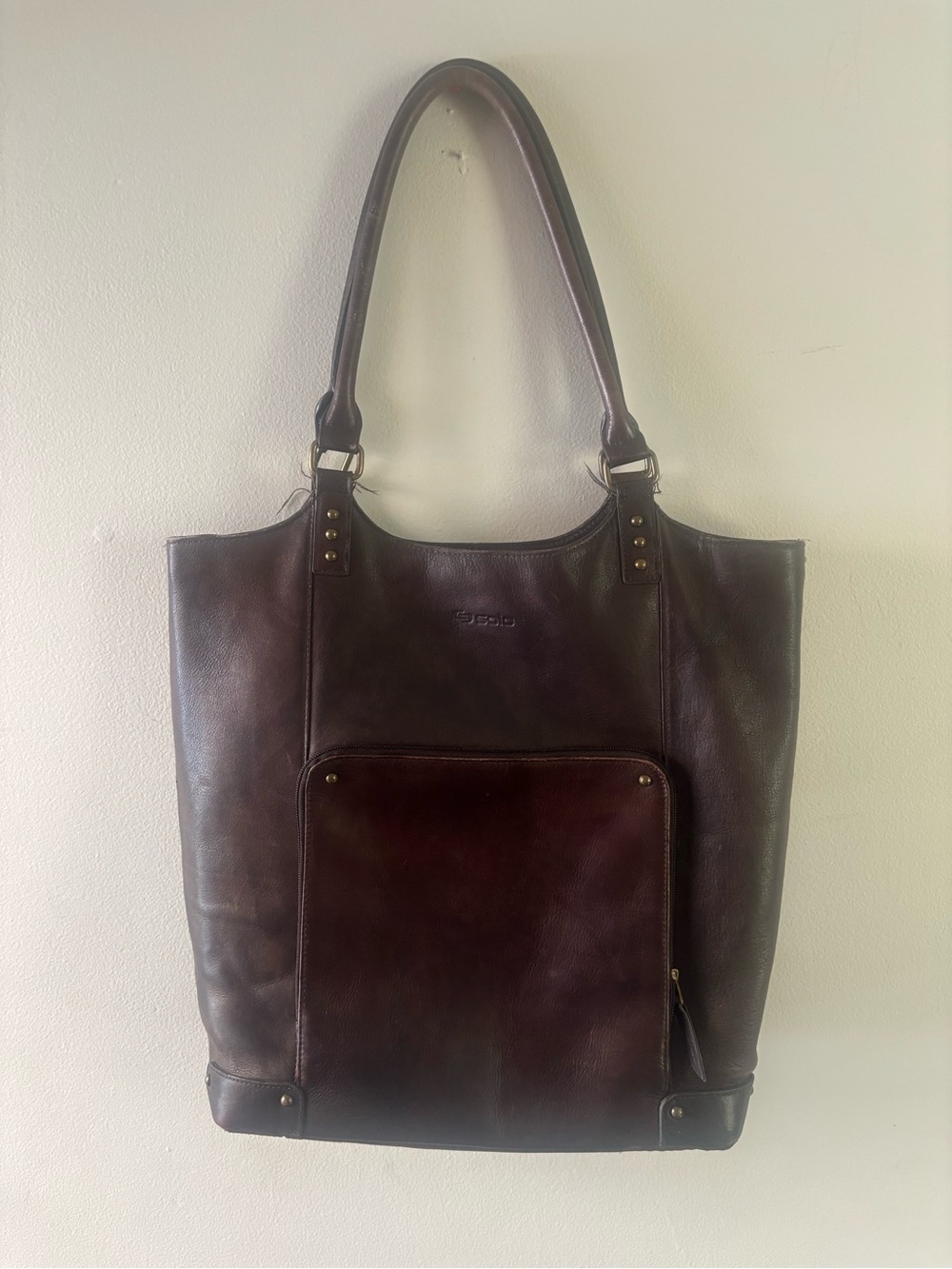Solo Tote Bag - Dark Brown Shoulder Bag